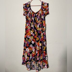 TORRID Off-Shoulder Asymmetrical Wildflower Dress Size 3